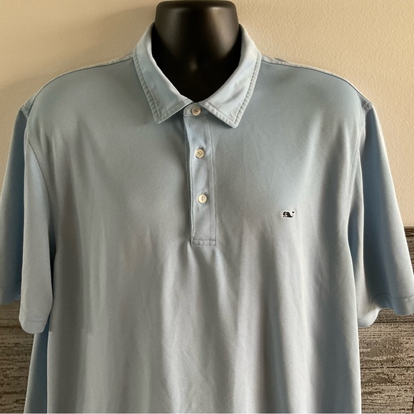 Vineyard Vines performance polo size XXL (P1) in light blue - Picture 2 of 7